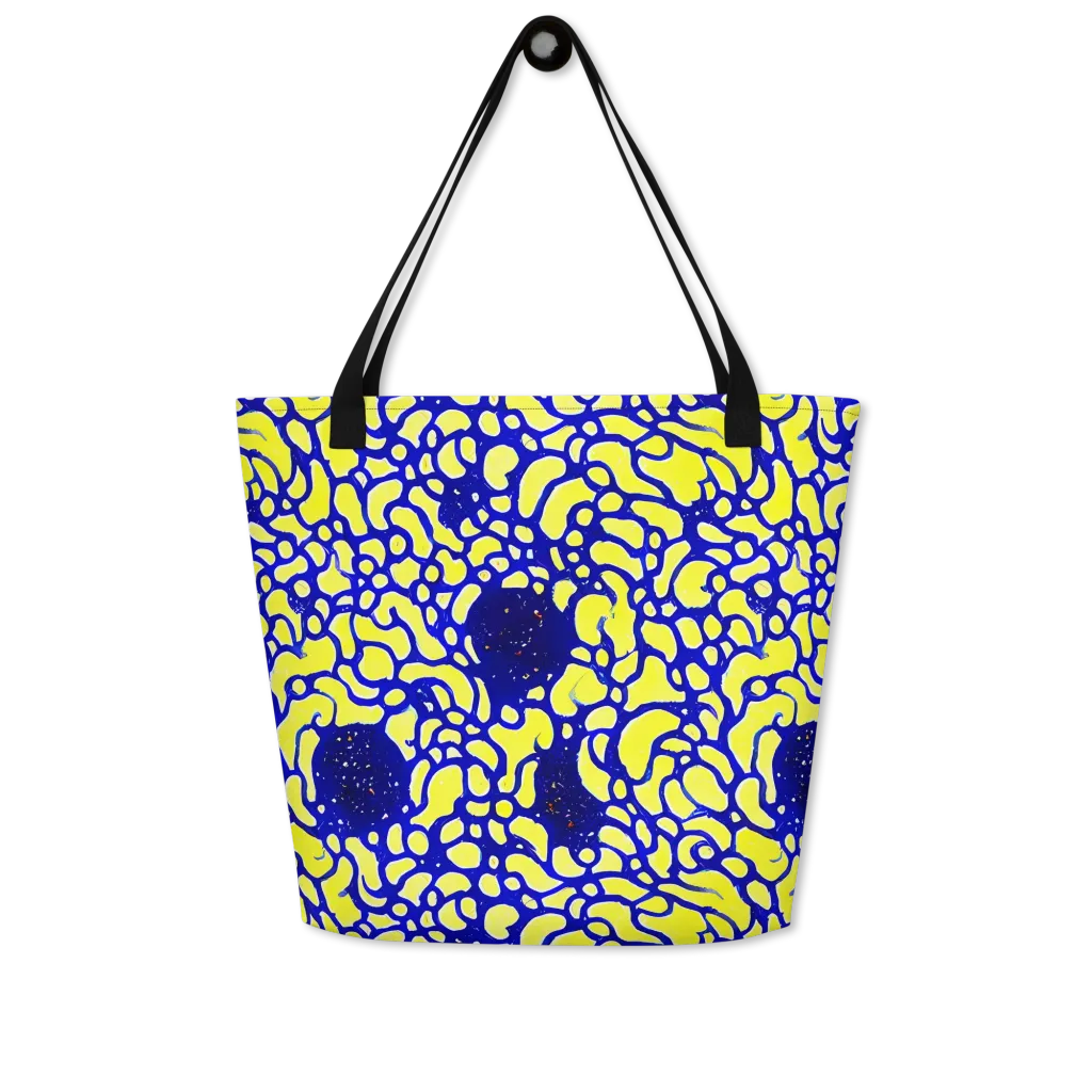 Lemon Liquefaction on Large Tote Bag W/ Pocket — Front
