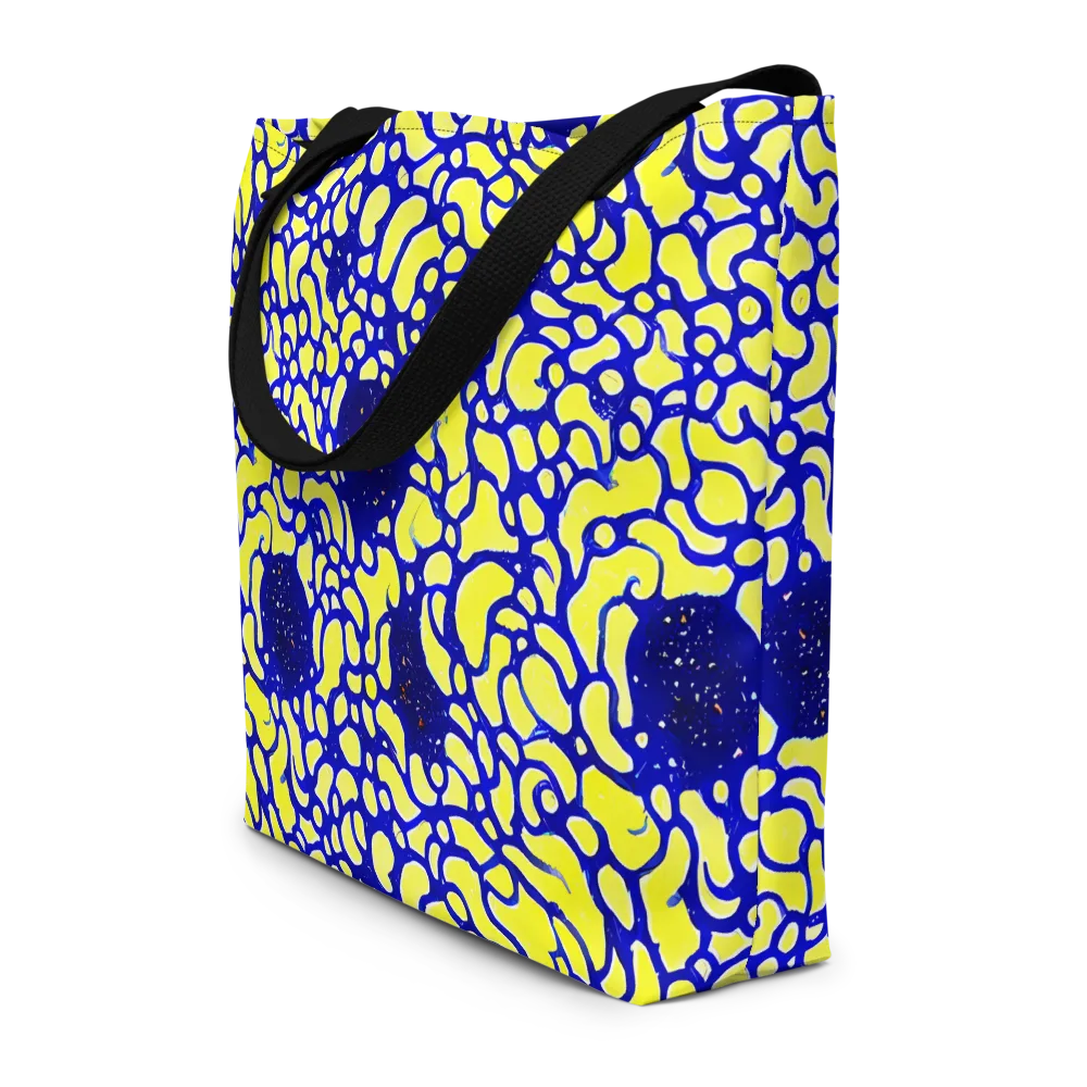 Lemon Liquefaction on Large Tote Bag W/ Pocket — Front