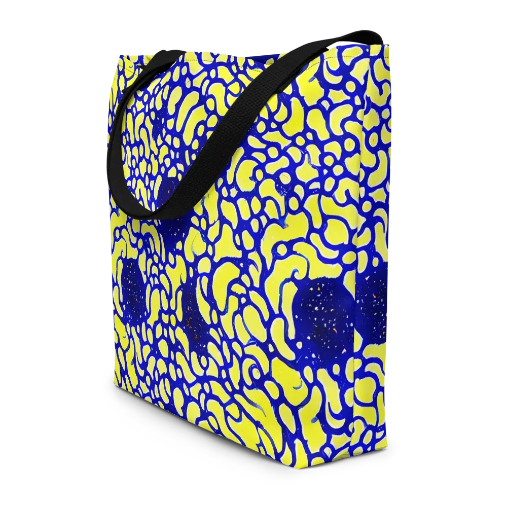 Lemon Liquefaction on Large Tote Bag W/ Pocket — Front