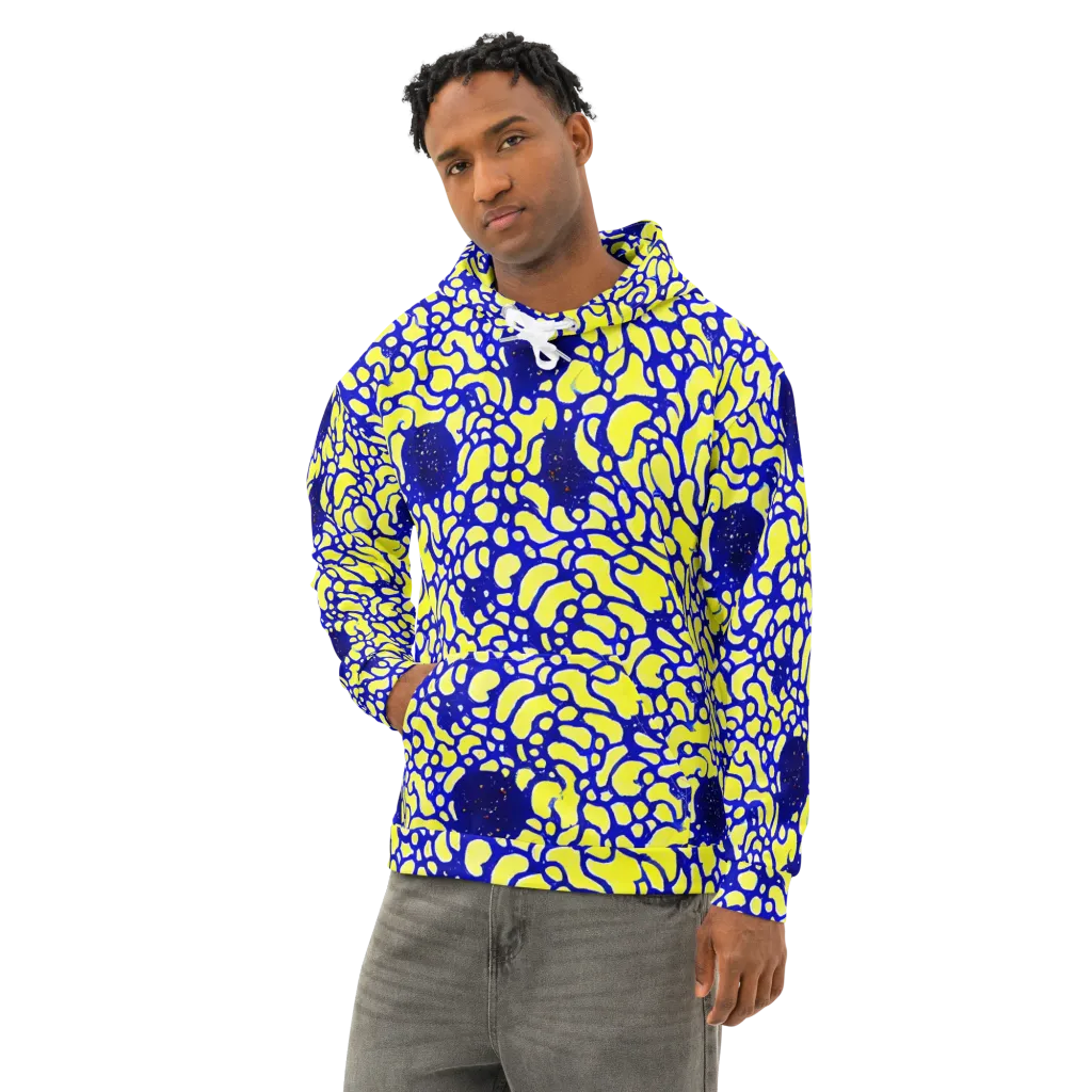 Lemon Liquefaction on Cotton Hoodie — Left Front