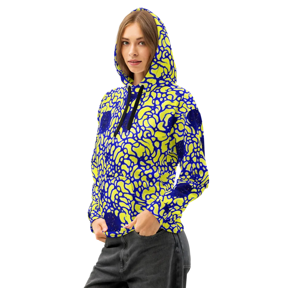 Lemon Liquefaction on Cotton Hoodie — Left Front