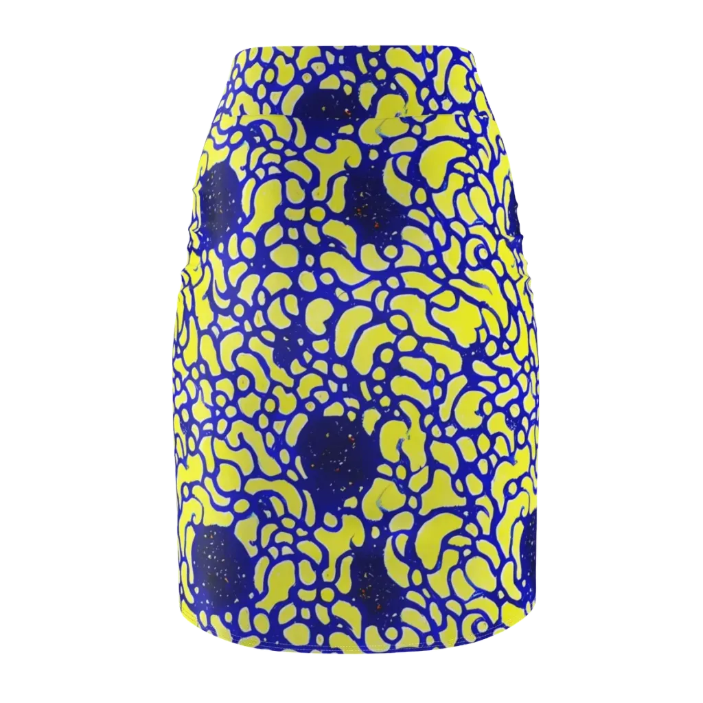 Lemon Liquefaction on Pencil Skirt — Back