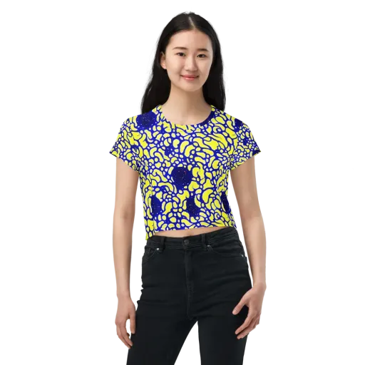 Lemon Liquefaction on a Crop Tee