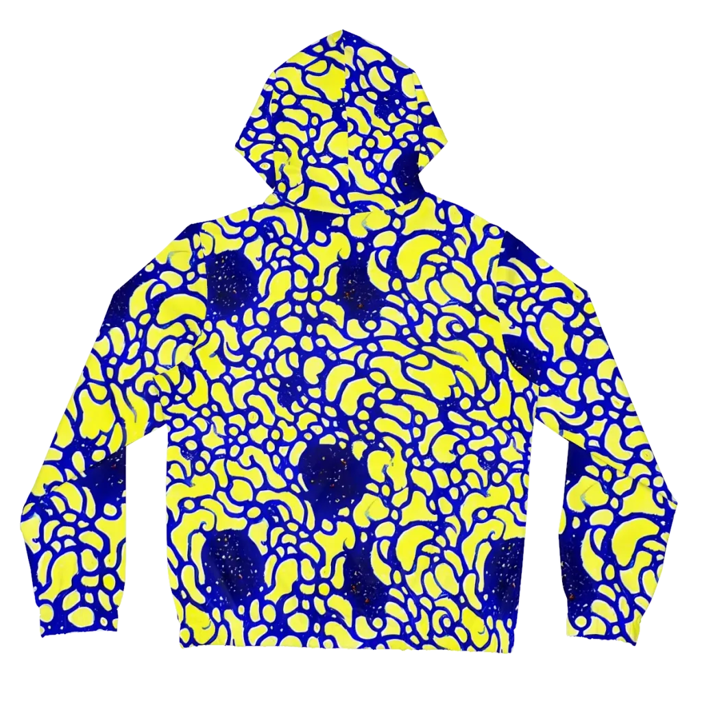 Lemon Liquefaction on Women's Full-Zip Hoodie — Back