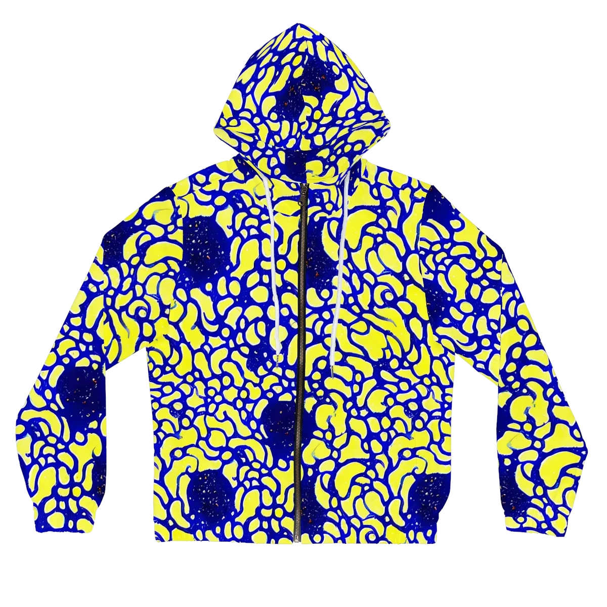 Lemon Liquefaction on Women's Full-Zip Hoodie — Front