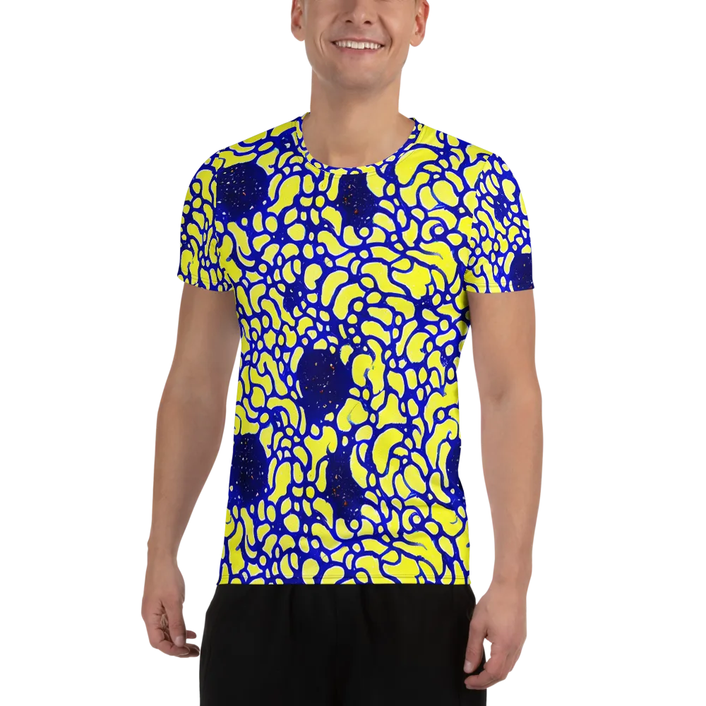 Lemon Liquefaction on Men's Athletic T-Shirt — Front