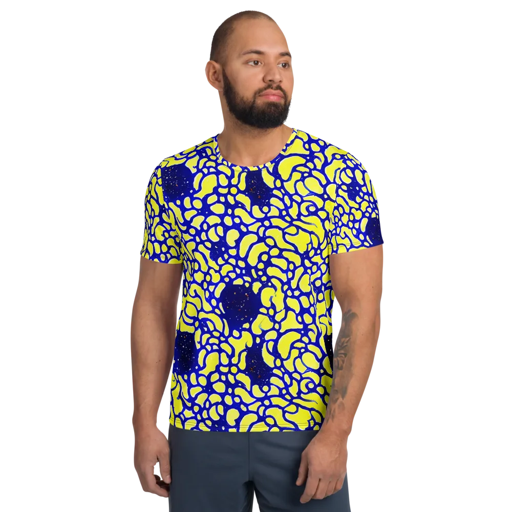 Lemon Liquefaction on Men's Athletic T-Shirt — Front
