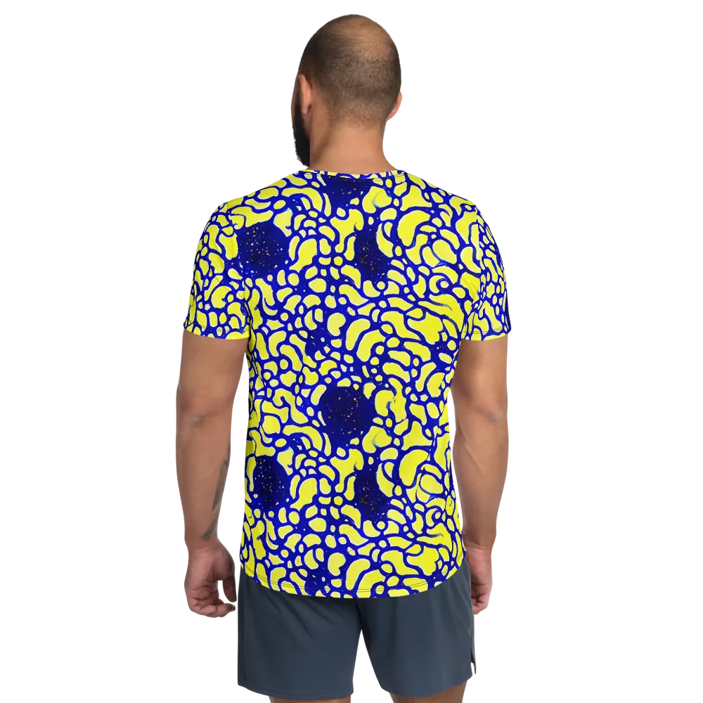 Lemon Liquefaction on Men's Athletic T-Shirt — Back