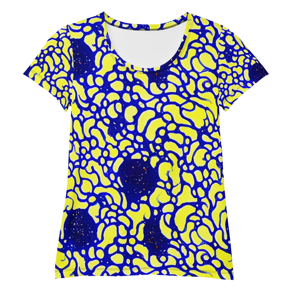 Lemon Liquefaction on Women's Athletic T-Shirt — Front