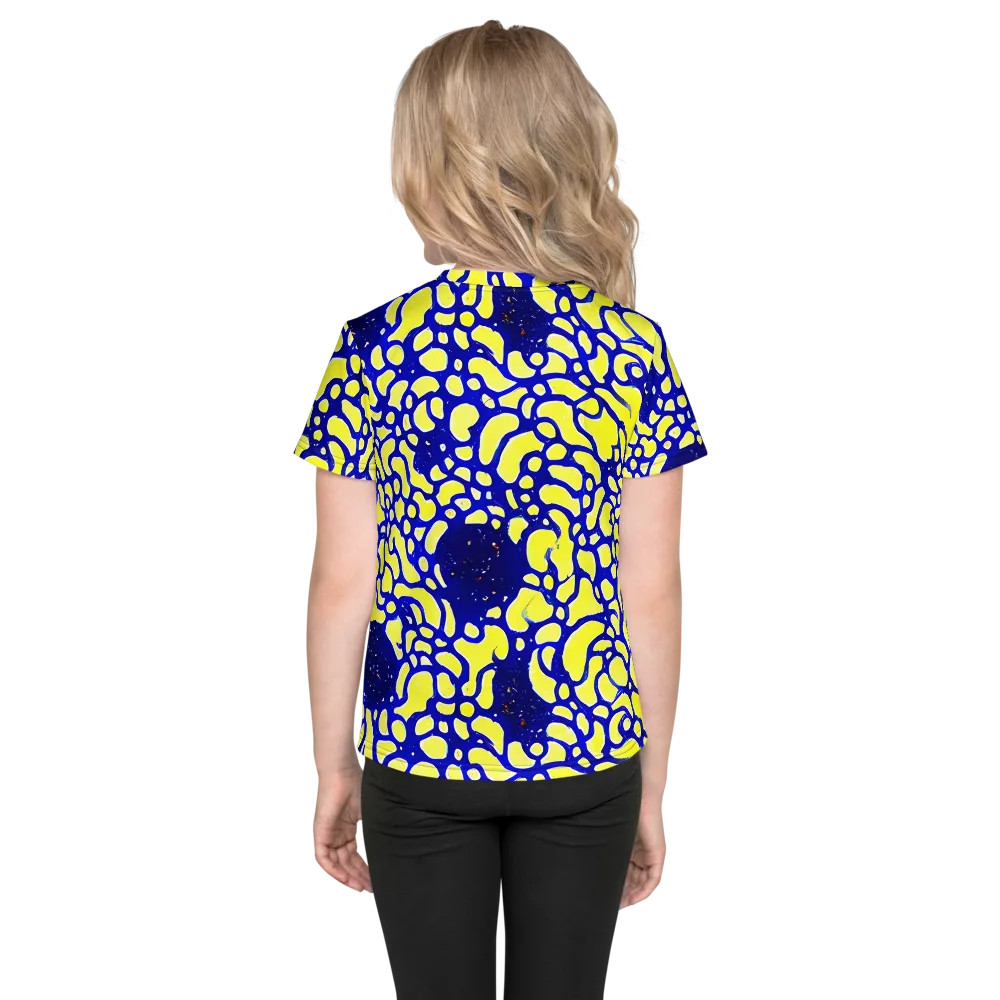 Lemon Liquefaction on Kids Crew Neck T-Shirt — Back