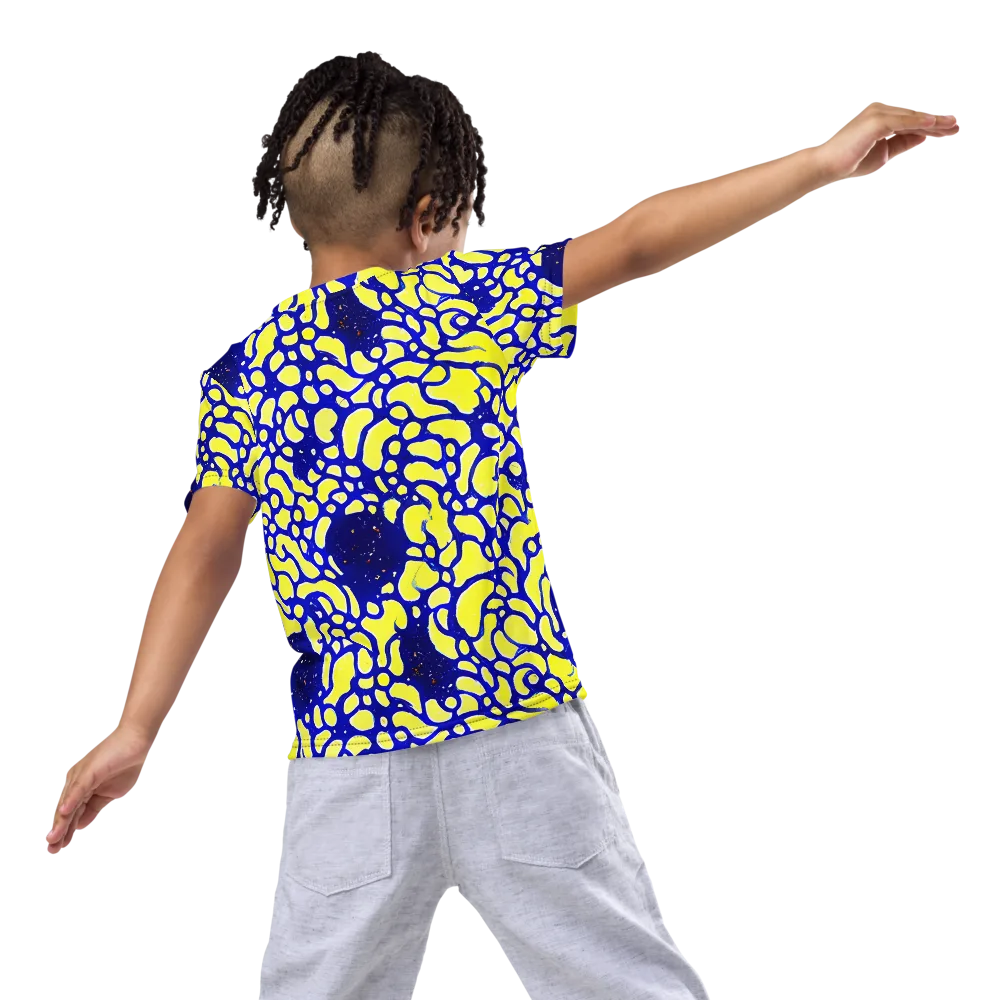 Lemon Liquefaction on Kids Crew Neck T-Shirt — Back