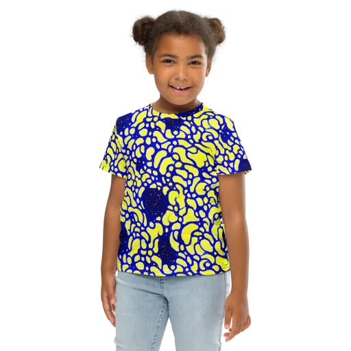 Lemon Liquefaction on a Kids Crew Neck T-Shirt