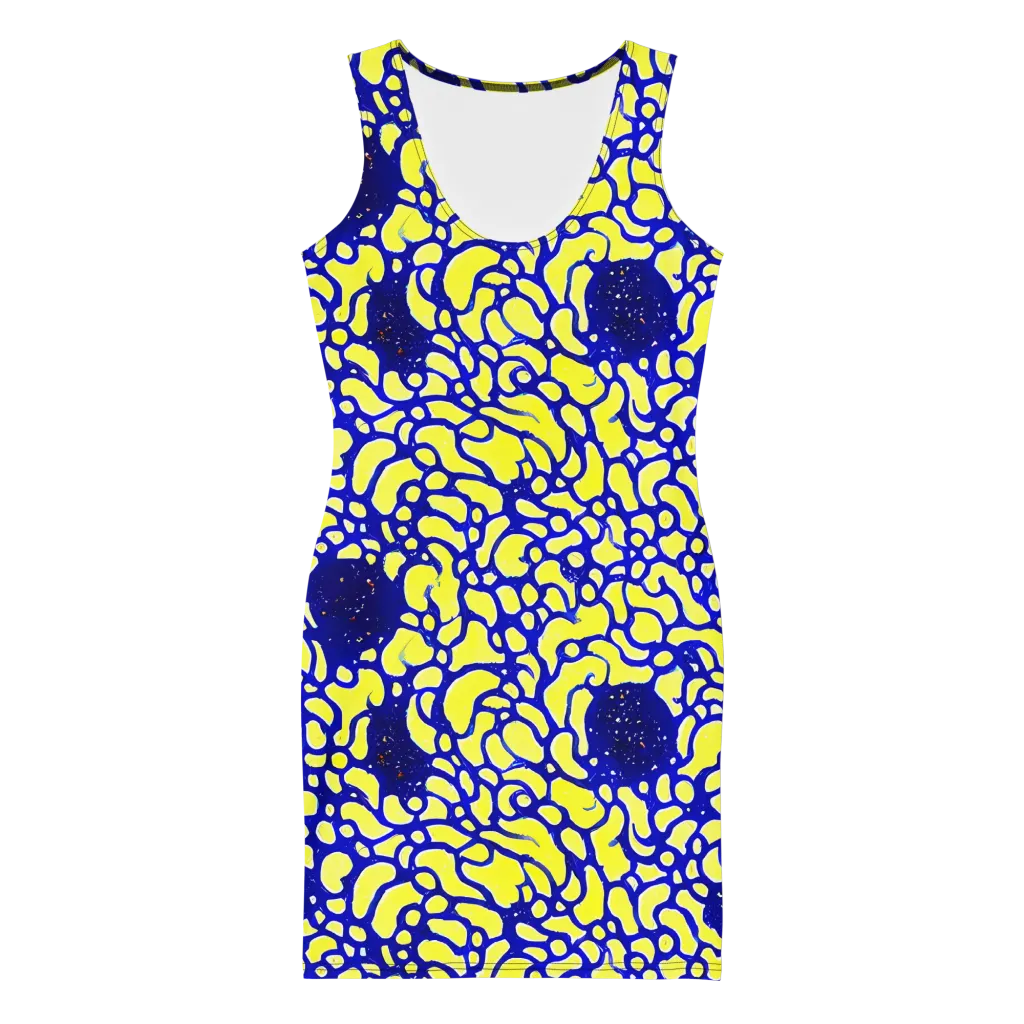 Lemon Liquefaction on Bodycon Dress — Front