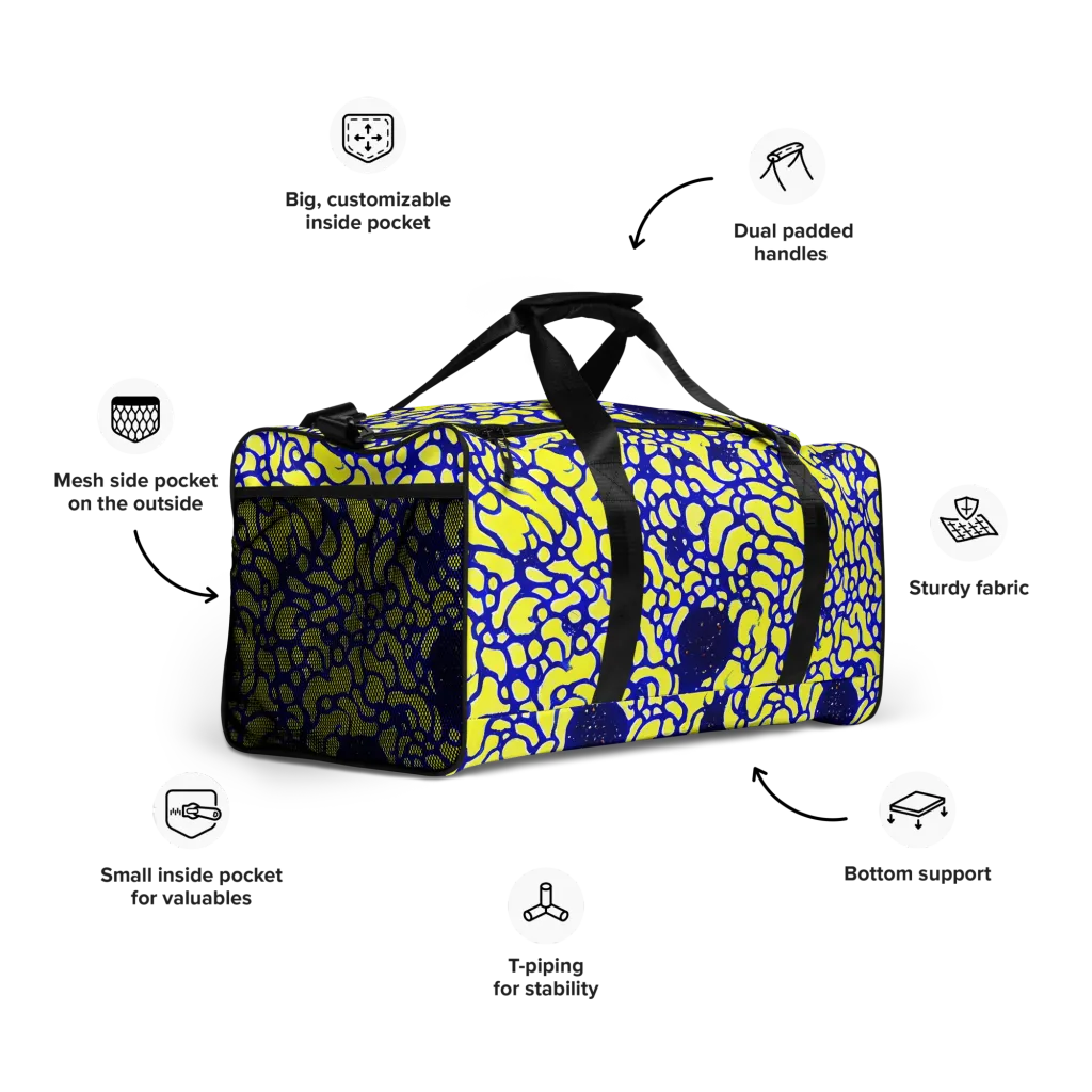 Lemon Liquefaction on Duffle Bag — Right Front