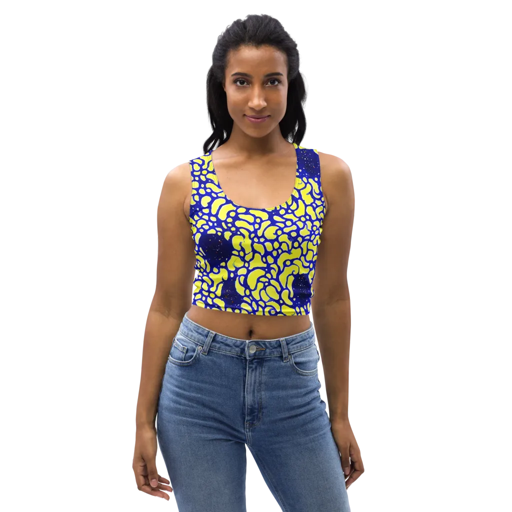 Lemon Liquefaction on Crop Top — Front
