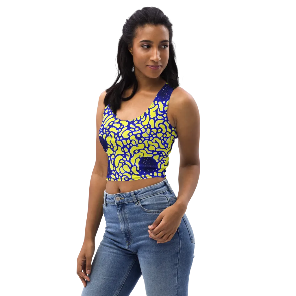 Lemon Liquefaction on Crop Top — Left Front