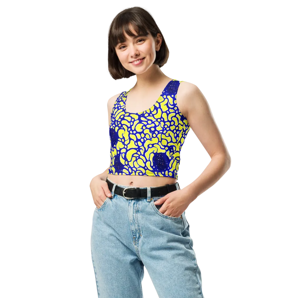 Lemon Liquefaction on Crop Top — Front