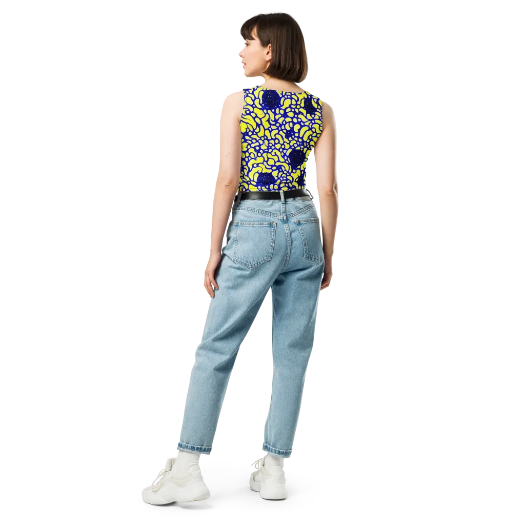 Lemon Liquefaction on Crop Top — Back