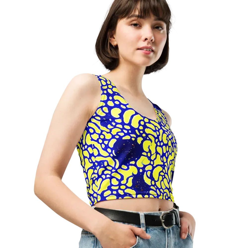 Lemon Liquefaction on Crop Top — Right Front