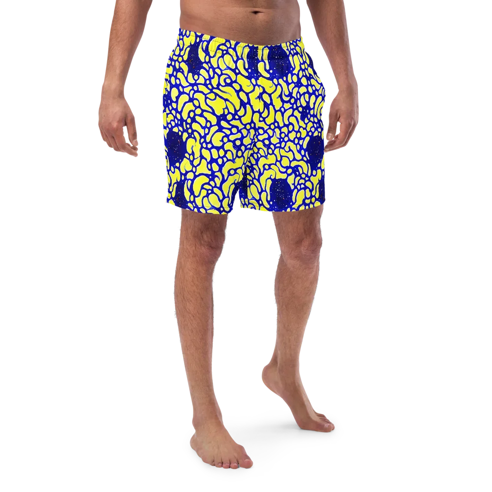 Lemon Liquefaction on Swim Trunks — Front