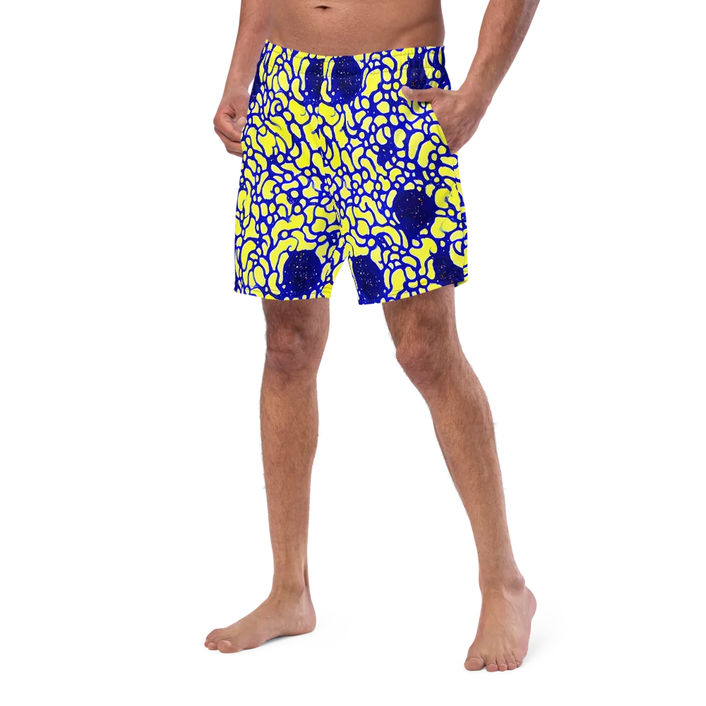 Lemon Liquefaction on Swim Trunks — Left Front