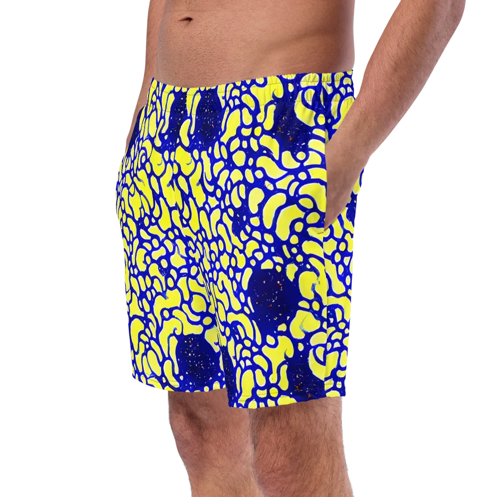 Lemon Liquefaction on Swim Trunks — Left Front