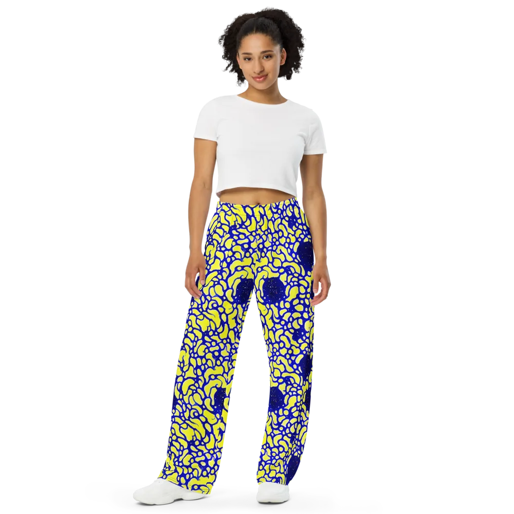 Lemon Liquefaction on Wide-Leg Pants — Front