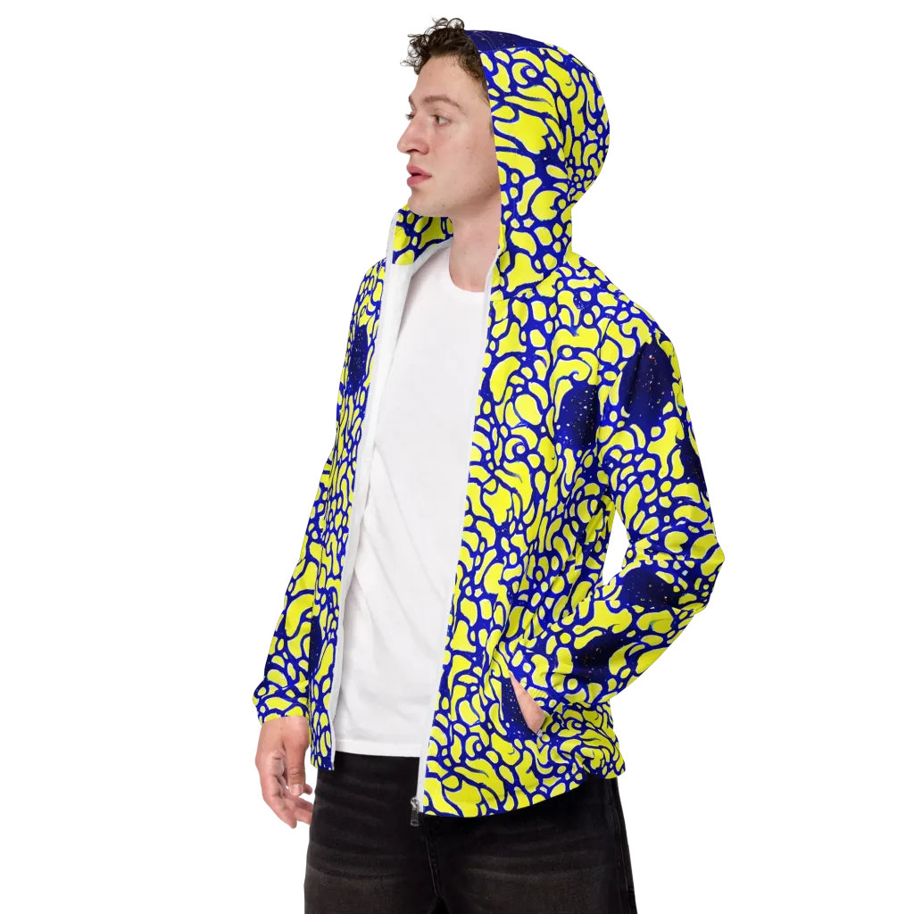 Lemon Liquefaction on Men's Windbreaker — Left Front