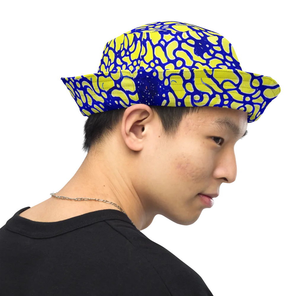 Lemon Liquefaction on Reversible Bucket Hat — Right Outside