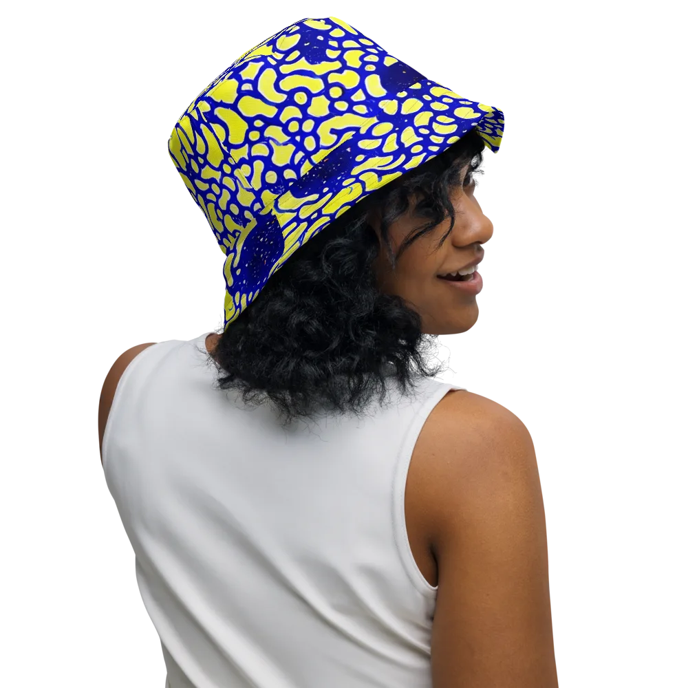 Lemon Liquefaction on Reversible Bucket Hat — Right Outside