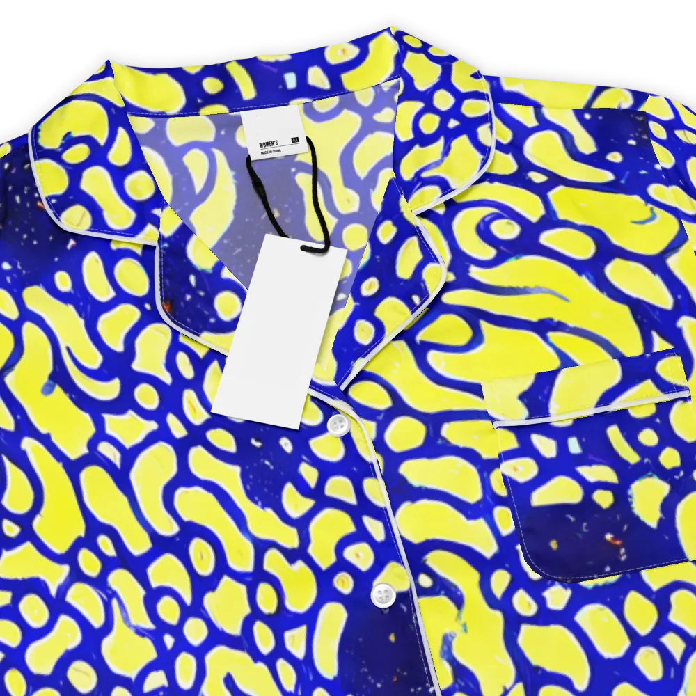 Lemon Liquefaction on Women's Short Sleeve Pajama Top — Product details