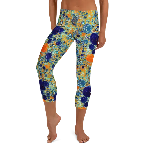 Solar Orbit on a Capri Leggings