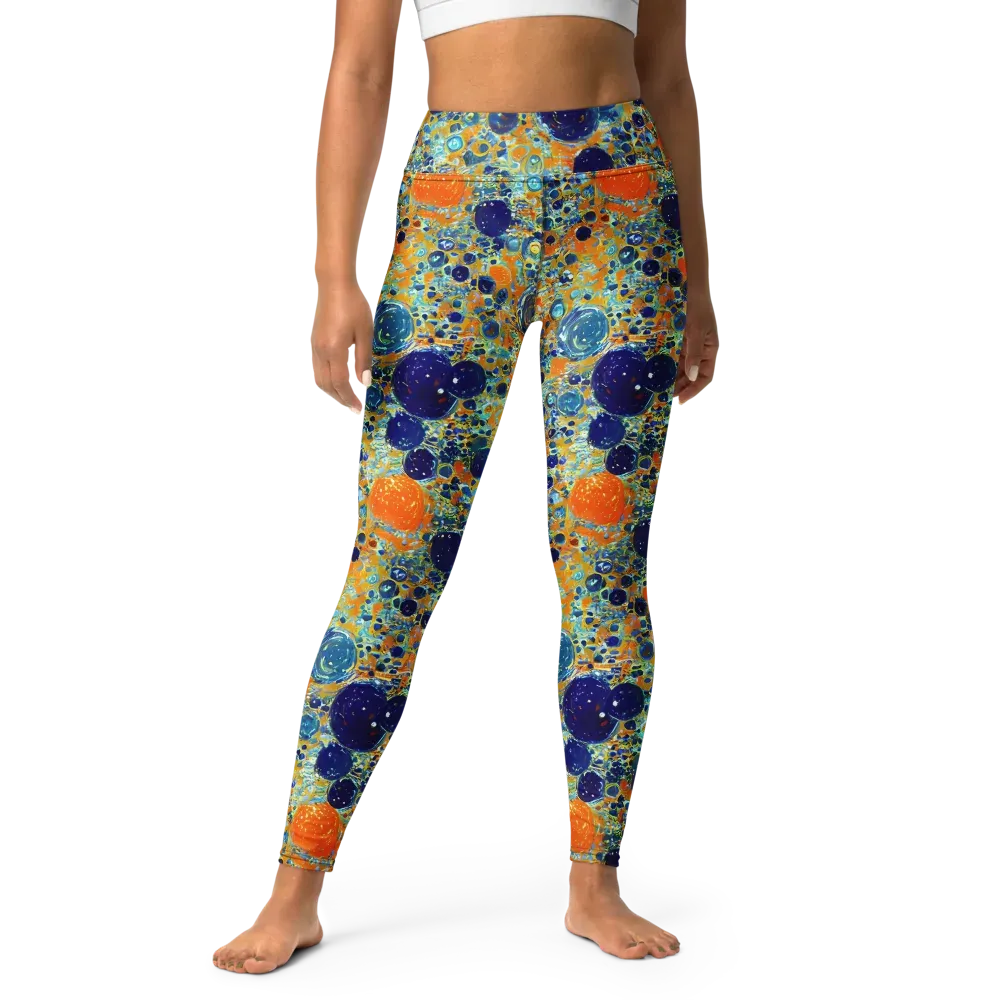 Solar Orbit on Yoga Leggings — Front