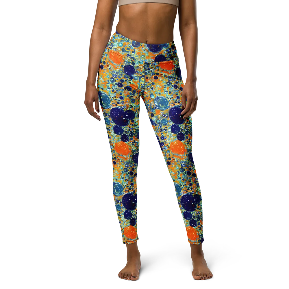 Solar Orbit on Yoga Leggings — Front
