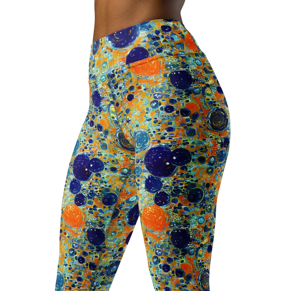 Solar Orbit on Yoga Leggings — Left Front