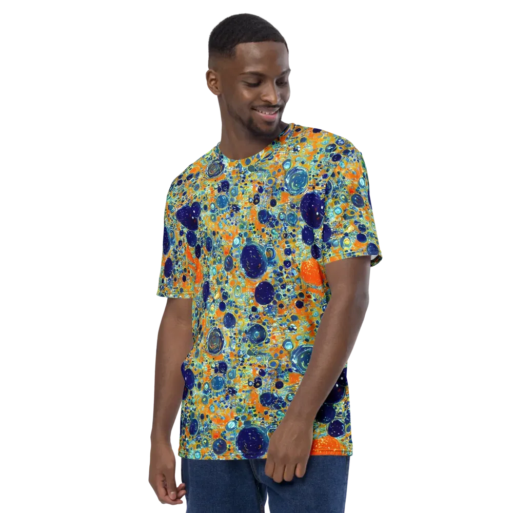 Solar Orbit on Men's Crew Neck T-Shirt — Left