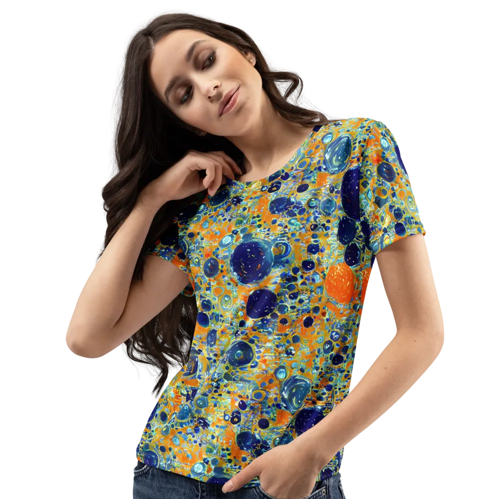 Solar Orbit on Women's Crew Neck T-Shirt — Left Front