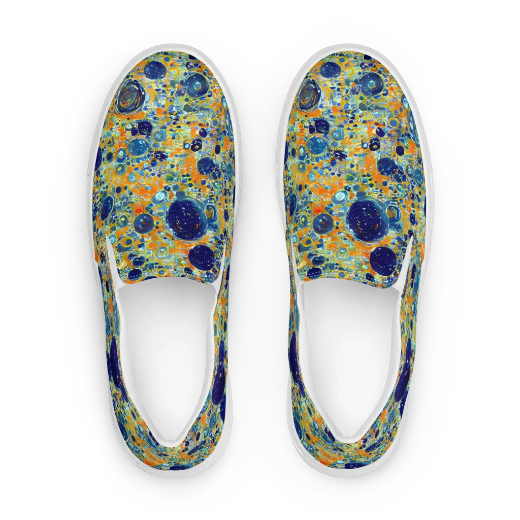 Solar Orbit on Women's Slip-On Canvas Shoes — Front