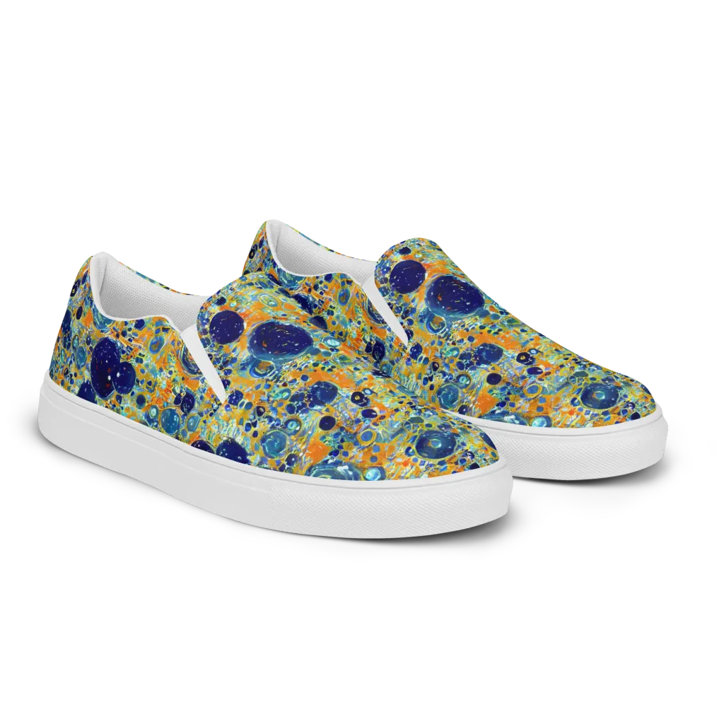 Solar Orbit on Women's Slip-On Canvas Shoes — Right Front
