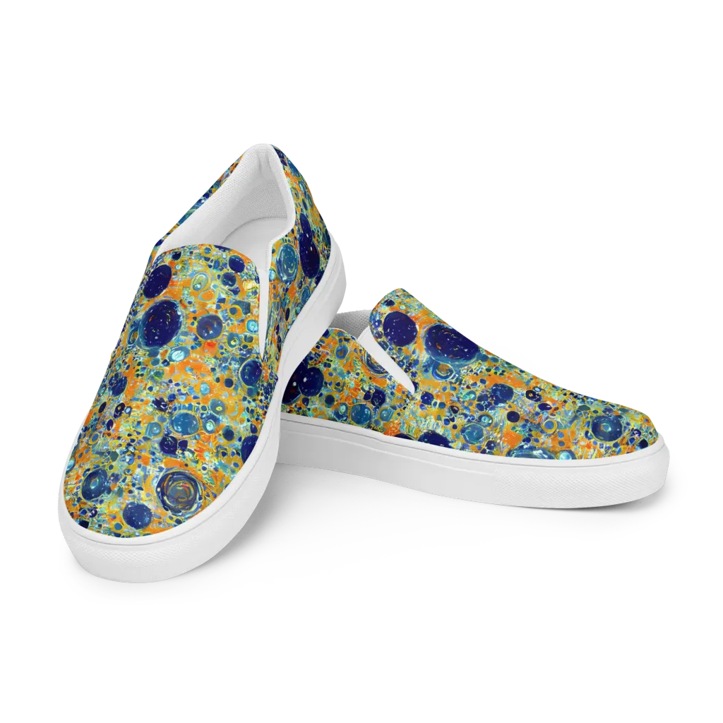 Solar Orbit on Women's Slip-On Canvas Shoes — Left Front