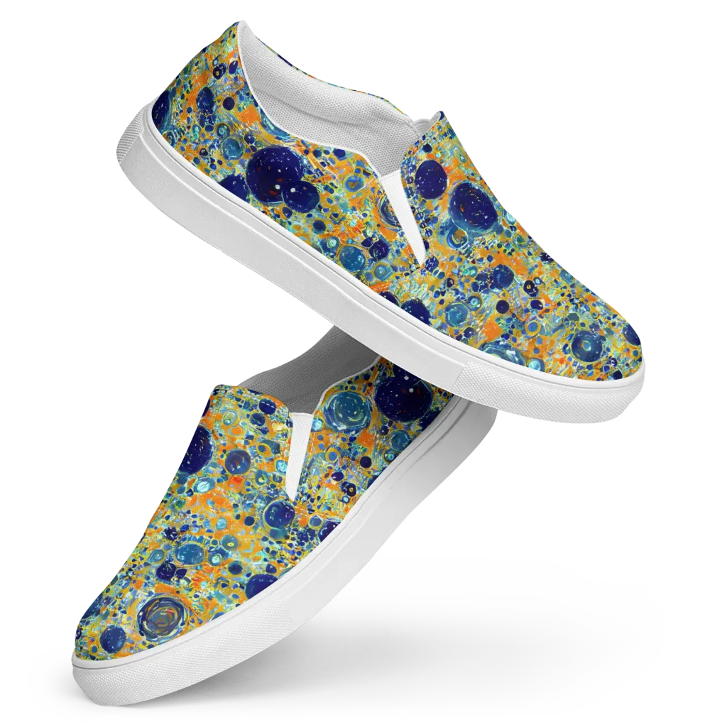Solar Orbit on Women's Slip-On Canvas Shoes — Front