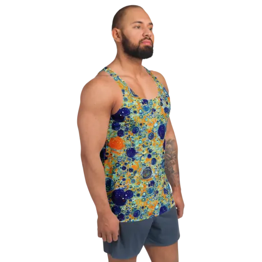Solar Orbit on a Men's Tank Top