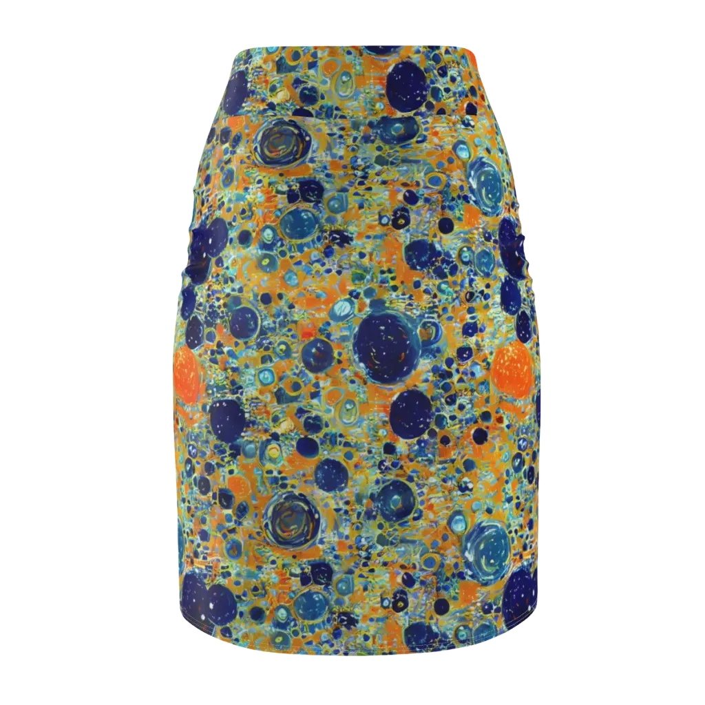 Solar Orbit on Pencil Skirt — Back