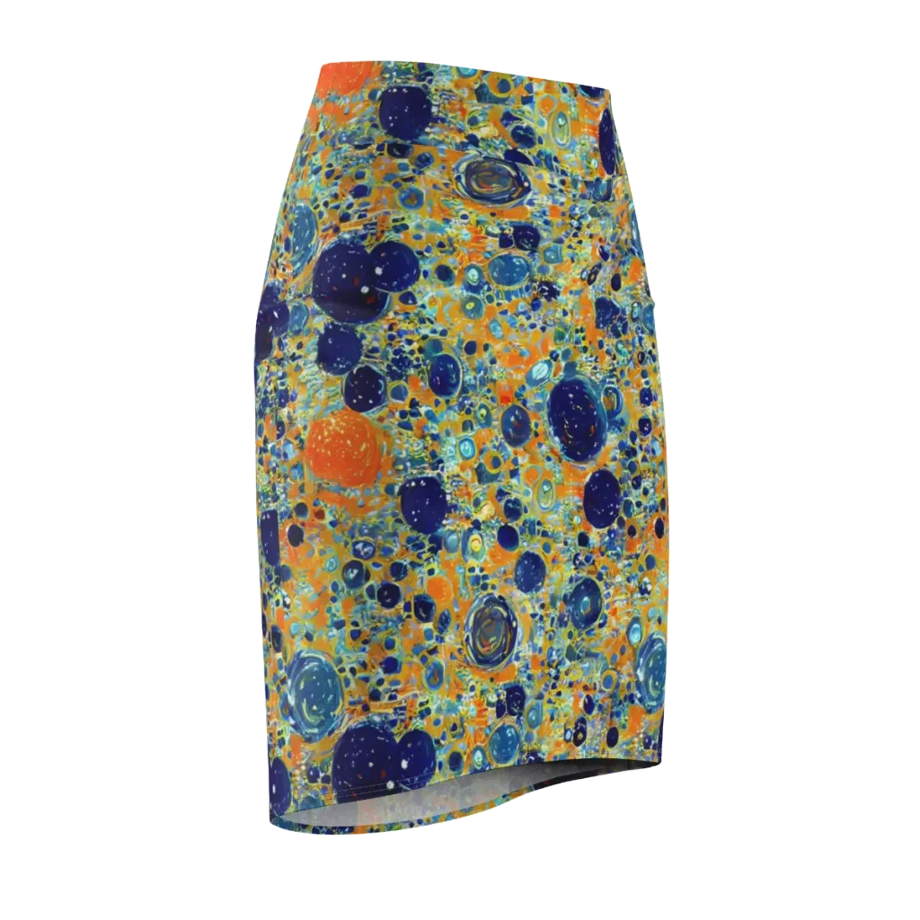 Solar Orbit on Pencil Skirt — Front Side