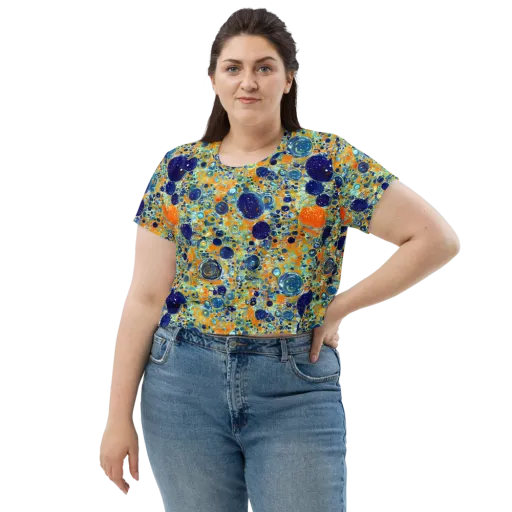 Solar Orbit on a Crop Tee