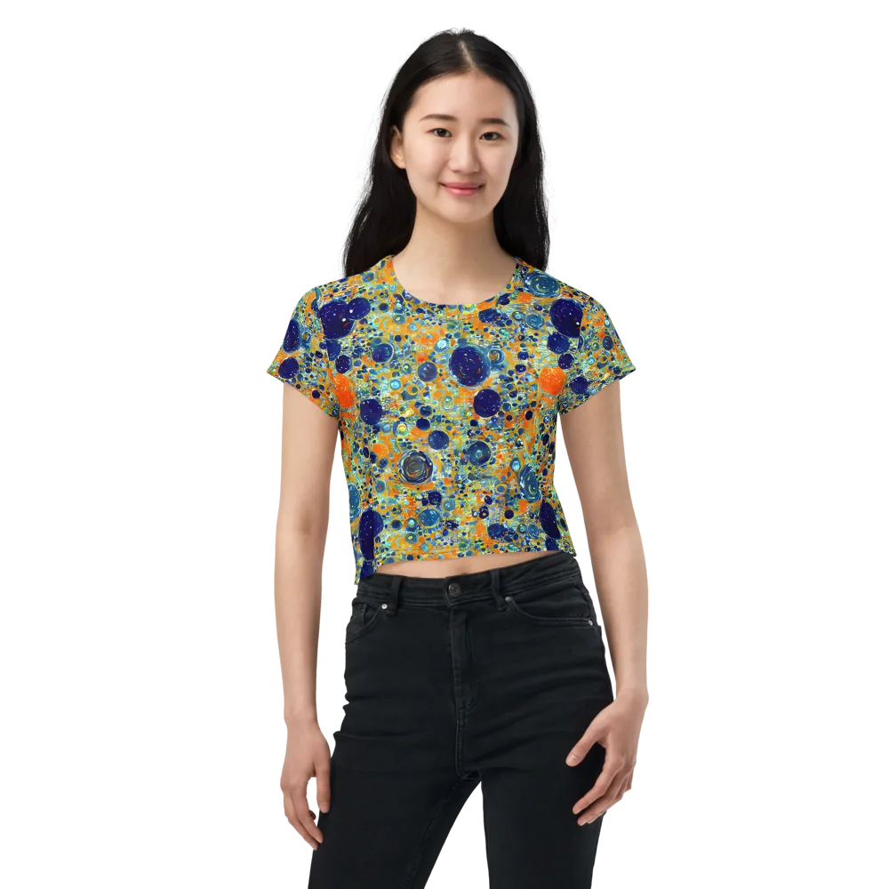 Solar Orbit on Crop Tee — Front