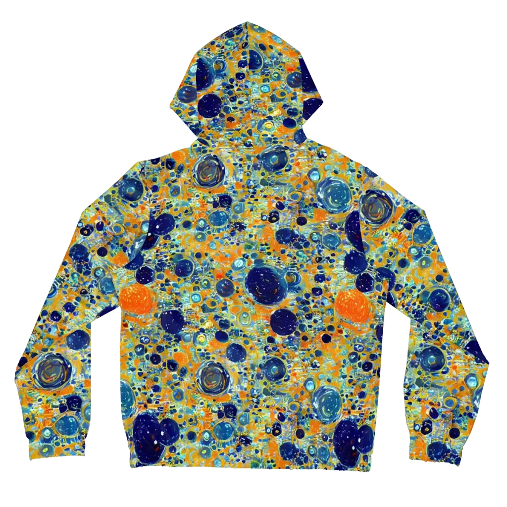 Solar Orbit on Women's Full-Zip Hoodie — Back