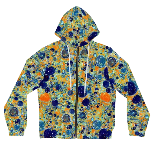 Solar Orbit on a Women's Full-Zip Hoodie