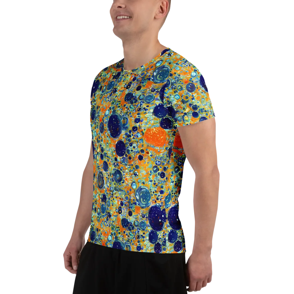 Solar Orbit on Men's Athletic T-Shirt — Left