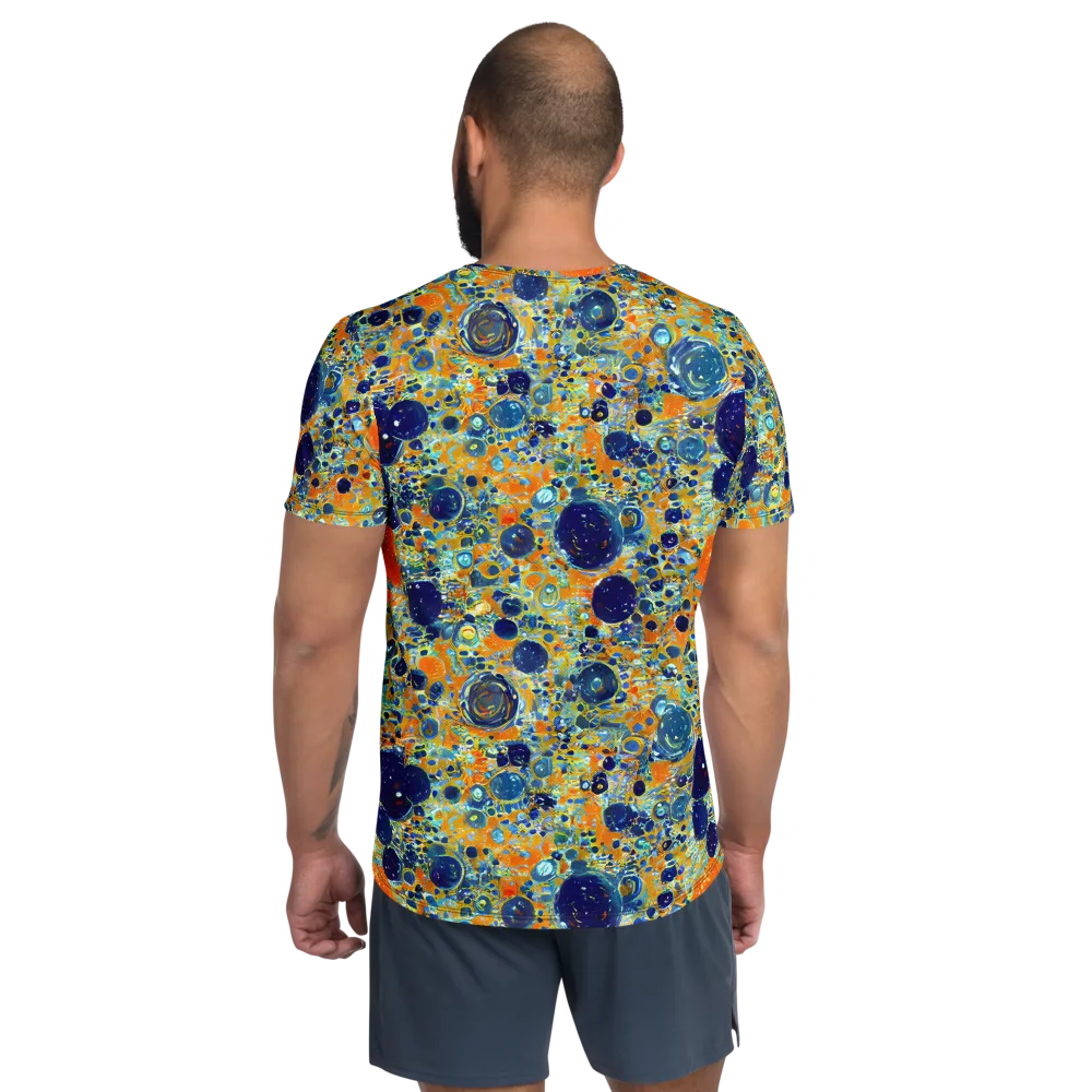 Solar Orbit on Men's Athletic T-Shirt — Back